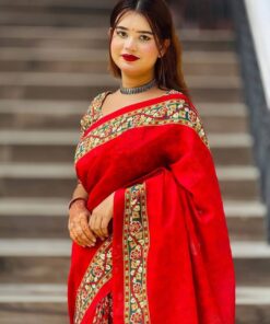 Rad Queen Silk Saree